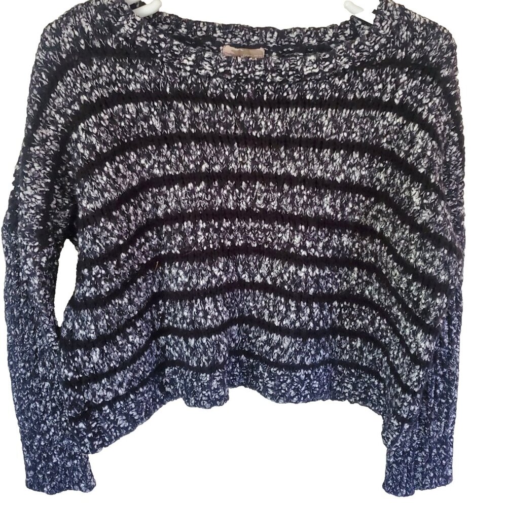 Forever 21 Womens Cropped Chunky Loose Knit Sweater Size M Y2K Fairy Grunge Boho